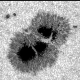 Herschel Prisms Sunspot Close up