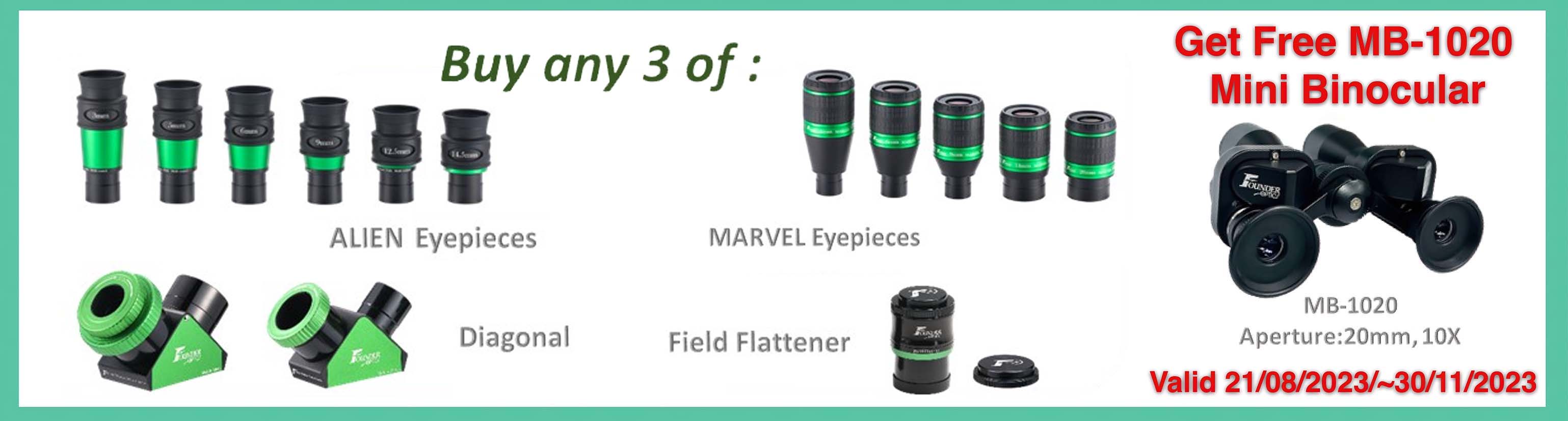 Founder Optics Summer Eyepieces Sale