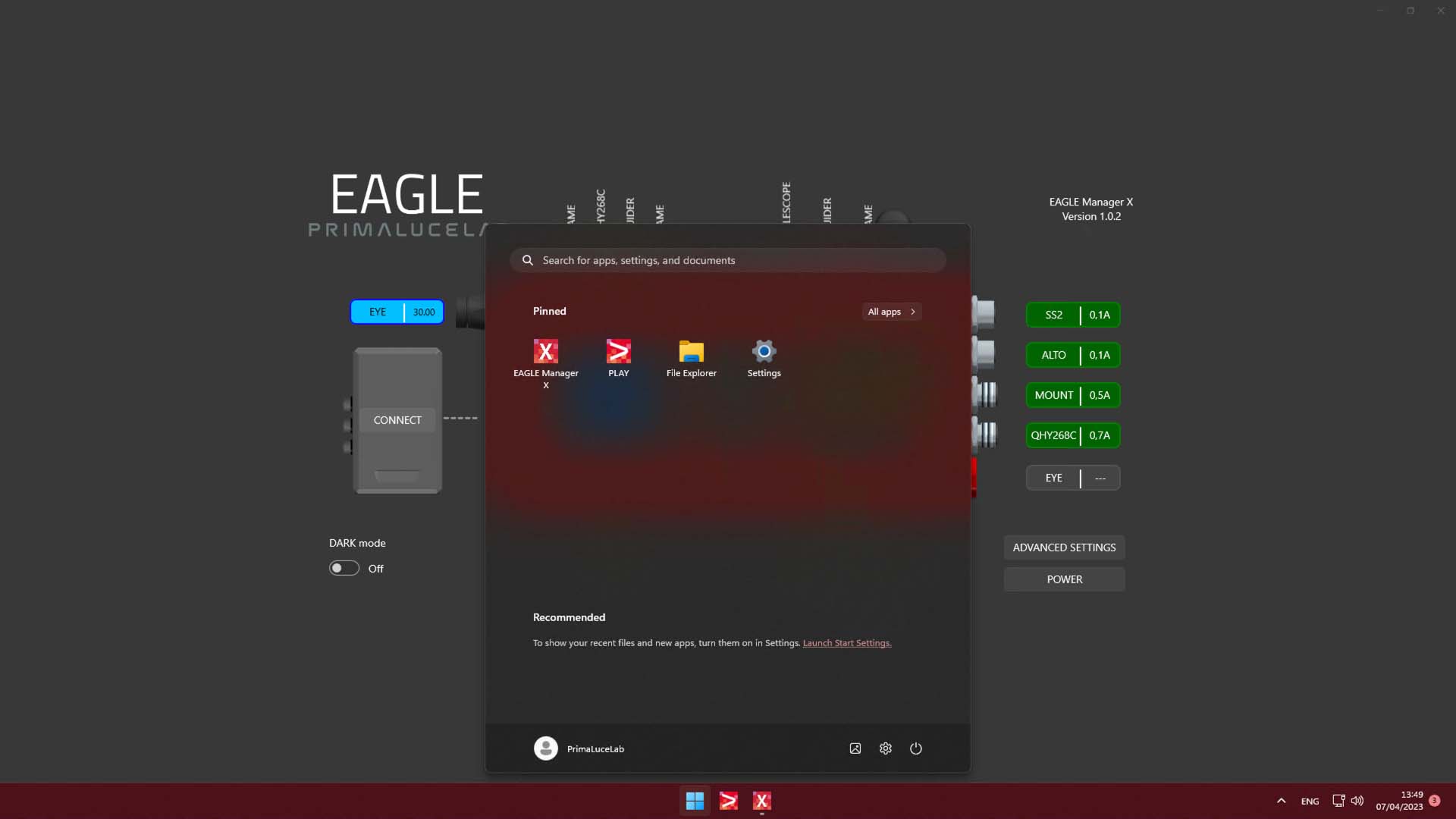 Primaluce Lab EAGLE5 XTM Windows